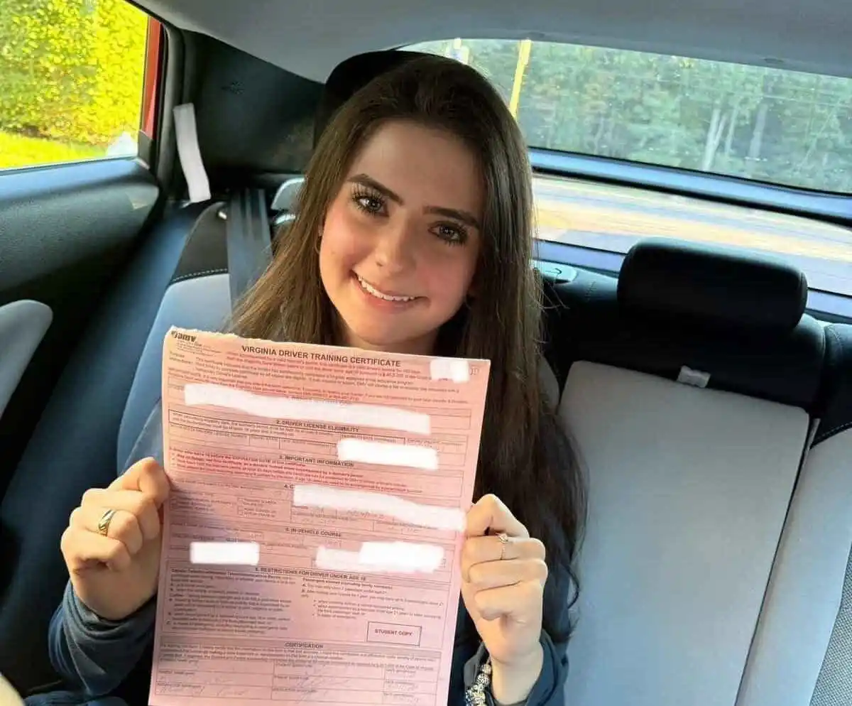 students of driving school in reston