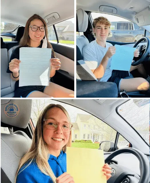 Driving Students Of Aldie VA happy students of a driving school in aldie